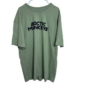 Arctic Monkeys North American Tour 2023 T-Shirt Mens 2XL Sage Green AS Colour